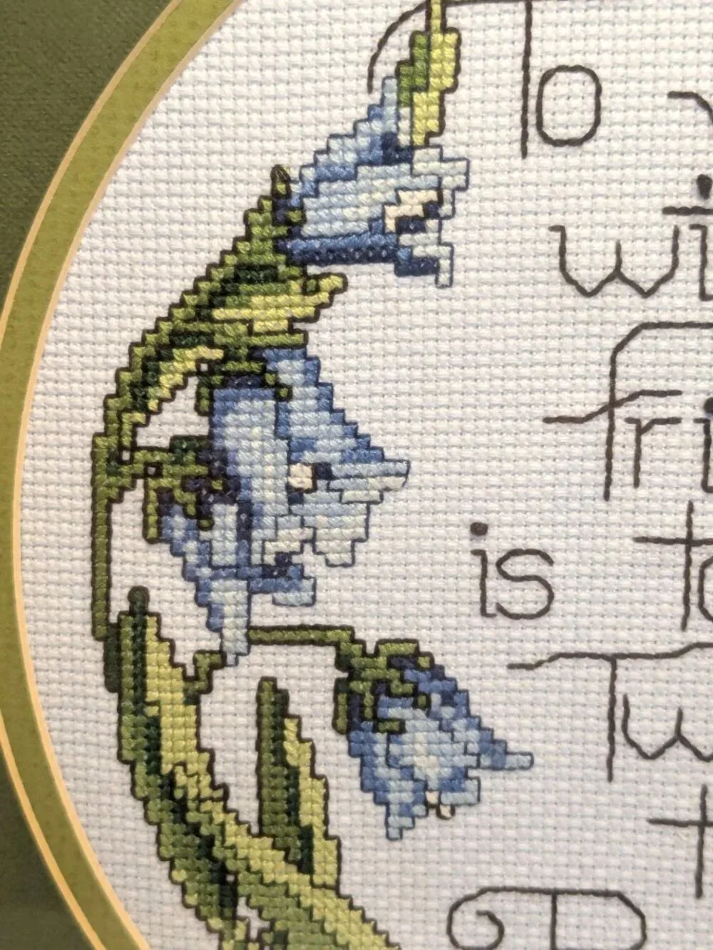 Vtg.1992 Framed Cross Stitch 